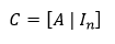 C = [ A | I_n ]